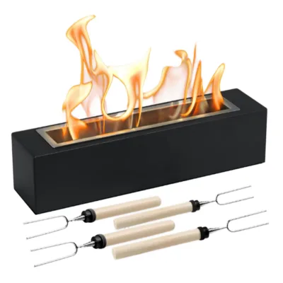 Portable Indoor Tabletop Fire Pit Table Fireplace Outdoor Heaters Table Top Fire Pit Fireplace Patio Smokeless Fire Pit