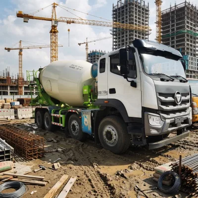 Foton Auman 12CBM Concrete Mixer Truck 8*4 Concrete Mixing Truck Cement Mixer Truck