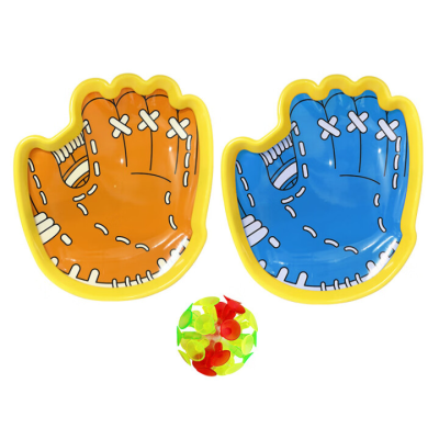 Luminous Fun Catching Ball Suction Cup Indoor Outdoor Sports Double Parent-child Interactive Racket Toy Hand Throwing Ball Metal