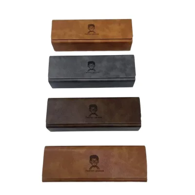 Simple Portable Lightweight Semi-Hard Eyeglass Case with Cartoon Pattern for Men and Women Durable Resistant to Pressure