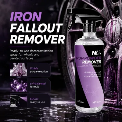 Purple Reaction Iron Remover 500ml Visible Response in About 7 Seconds for Wheels and Automotive Paint