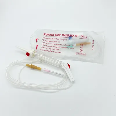 Medical Sterile Iv Infusion Set 150cm Tube with Y Type air Filter Chamber and Liquor Filtration 20 Drops Disposable Infusion Set