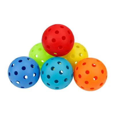 Cheap 40 Holes Pickleball Pickleball Standard Size Pickelball Indoor Outdoor Sport Play Ball