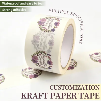 Sealing Tape Packing Tape Branded Kraft Tape White