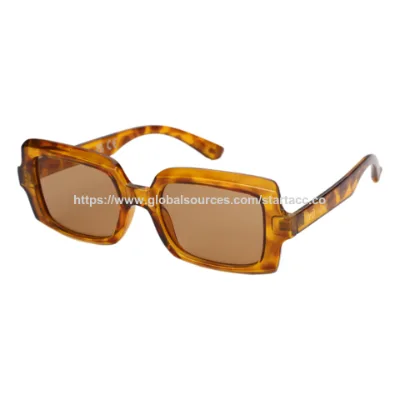 OEM Manufacturer New Arrival Rectangle Plastic Customized Multi Color 100% UV400 Protection Sunglasses for Women