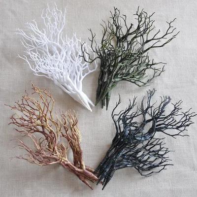 KEWEI T035 High Quality Artificial Dry Tree Branch Plastic Plant Branch Without Leaves Christmas Branch