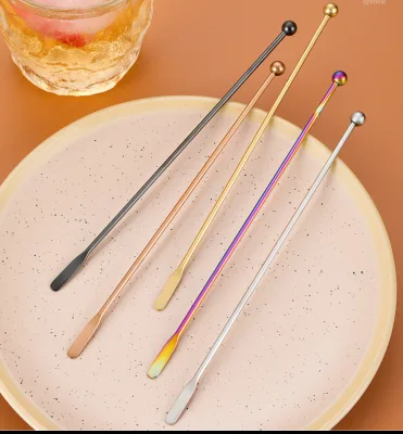 304 Stainless Steel Champagne Coffee Yogurt Honey Stirring Stick, Bar Juice Rio Cocktail Creative Mixing Stick Swizzle Sticks