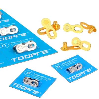 2 Pairs TOOPRE Bicycle Chain Missing Link 6_7_8_9_10_11_12 Speed Bicycles Reusable Chain Magic Clasp MTB Cycling Accessories