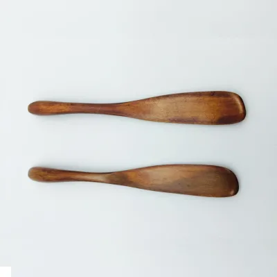 Japanese Wooden Dinner Knife for Butter and Cake Serving Hot Knife