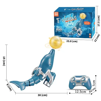 Hot Selling Remote Control Dolphin Toy With a Ball Summer Outdoor Toys for Kids to Play in the Water