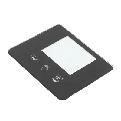 Custom Cheap Tempered Silk Screen Printed Touch Cover Glass Window With 3M Taped for Camera Lens