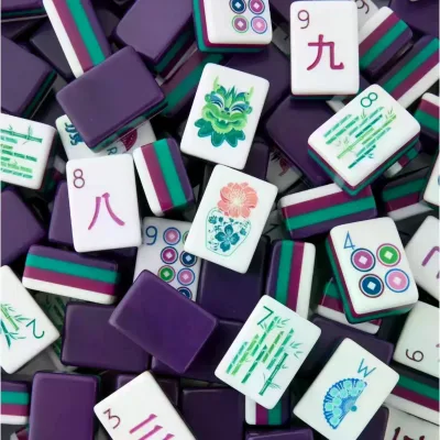 Beautifully Hand-painted American Mahjong Tiles  Ivory Style Mahjong Set American Mahjong Tile Set
