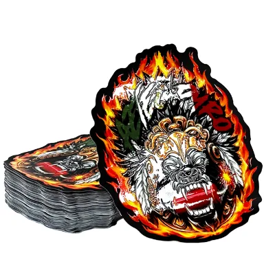 Custom Adhesive Stickers Label Stickers Fluorescent Paper Rectangle Custom Sealing Stickers Custom Logo Food Factory Barcode