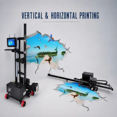 Multifunctional 2-in-1 UV Printer for Walls and Floors with Seamless Switching Between Horizontal and Vertical Printing