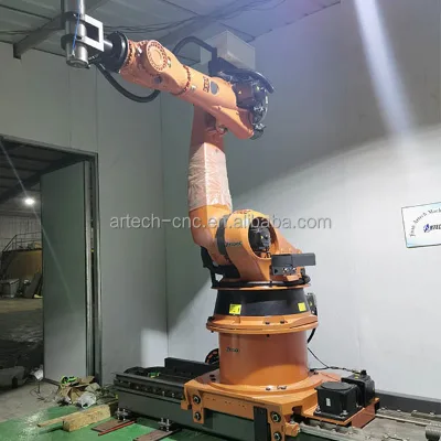 Large Size Stone Marble 3D Milling Machine 7 Axis Robot Arm with Water Cooling System