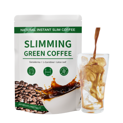 Free Sample Instant Slimming Coffee Green Coffee for Weight Loss Burn Fat Green Coffee Slim