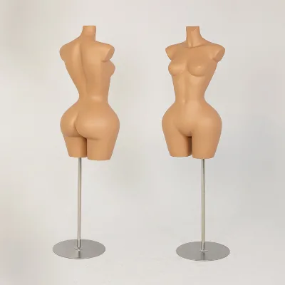 Fiberglass Big Hips Thin Waist Female Half Body Curvy Bust Mannequin Female Torso Brazilian Body Mannequin