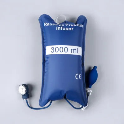 3000ml Medical Manual Pressure Infusion Bags Reusable Infusion Bag Pressure Bag with Gauge