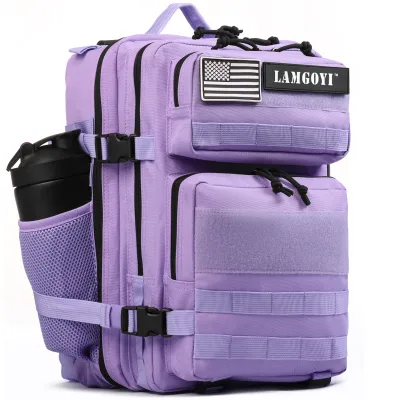 LAMGOYI Women Sport Parches Molle Custom Logo Velcro Gym Senderismo Parches Bordados Fitness Sports Wolf Pack GYM Backpack