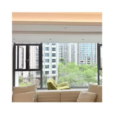 Triple Glazed Aluminum Windows with Door and Window Accessories Minimalist Design Large Glass