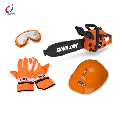 Hot Item Children Plastic Electric Super Power Pretend Play Workshop Diy Tool Set Battery Operated Toys Chain Saw