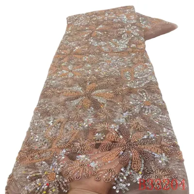 Wholesale French African Guipure White Embroidery for Wedding Dress Lace Fabric 5 Yards