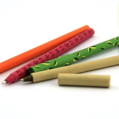 Yellow Paper Ball Pen Paper Ball Pen
