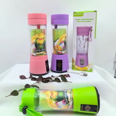 High Quality Electric Portable Fruit Popular USB Rechargeable Blender Steel Ceramic Blades Cup Mixer Travel Beer Mini Juicer