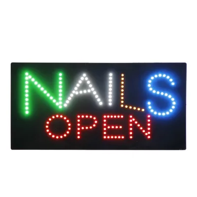 Factory Price High Brightness Nails and Spa LED Letter Illuminated Signage Display