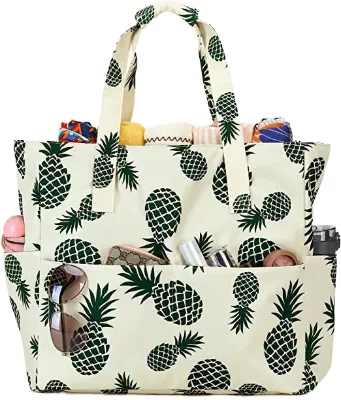 Multi Functional Outdoor Travel Canvas Storage Bags Durable Canvas Tote Bag High Capacity Beach Bag