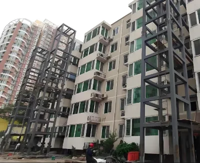 Light Steel Villa Luxury Prefab Fast Construction Prefabricated Steel Structure Elevator Shaft