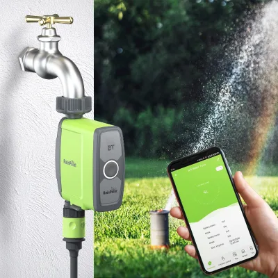 Rainpoint NH Thread Garden Irrigation Timer Water Timer BLE Tuya Smart Controlled by App for Garden Lawn and Yard