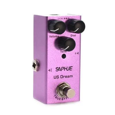Single 1/4-inch LED Mini Guitar Effects Extreme Overload Digital Delay Distortion Classic Chorus Tremolo Analog Delay