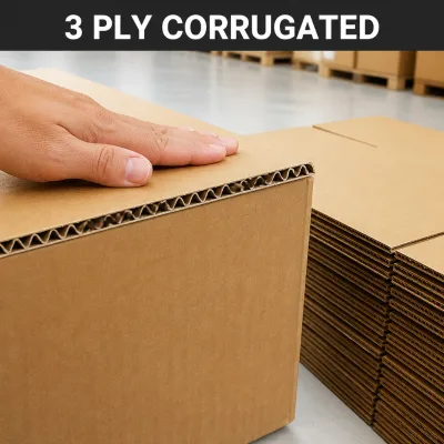 Wholesale Corrugated Cardboard Boxes 3 Ply Shipping Cartons with Kraft Material for Export Packing Wholesale