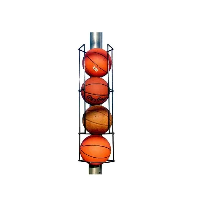 Wall-mounted portable space-saving storage rack basketball case