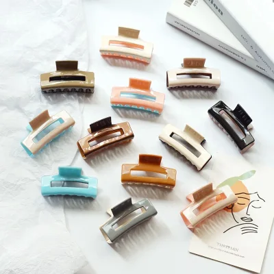 2022 BSCI Audited Factory Wholesale Fashion High Quality Large Cellulose Hair Claw Elegant  Acetate Hair Claw Clip for Women