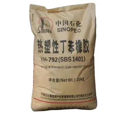 Sinopec F875/YH-792E/YH-1801 SBS Thermoplastic Styrene Butadiene Rubber Granules for Shoe Sole Use