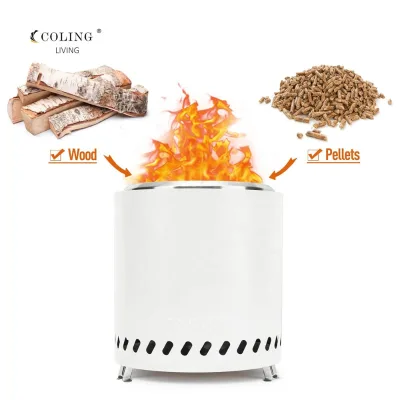 Coling Living Stainless Steel Tabletop Bonfire Fire Pit Indoor Portable Tabletop Fireplace