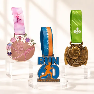 Custom Dance Medal Wholesale Personalized Gold Award Medals with Ribbon for Competitions Teams and Events
