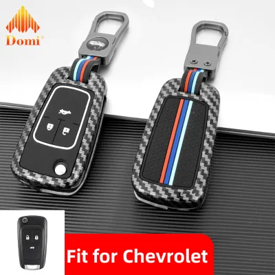 Luxury Carbon Fiber Car Key case Fob Cover Shell Housing for chevrolet chevy Cruze Trax Cavalier Onix Plus for buick Excelle GT