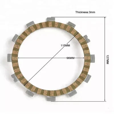 Factory Price Cg125 Base Clutch Disc Friction Plate 3.3mm 2mm Clutch Plate Disc