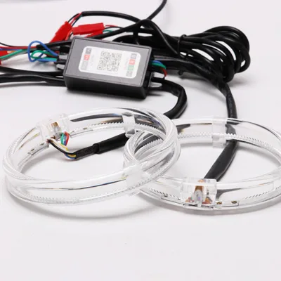 AES RGB 80mm LED Angel Eyes 95mm Colorful Angel Eyes for Car Headlight