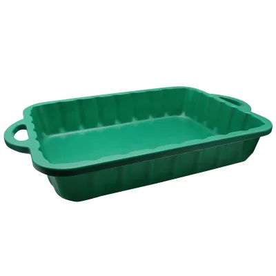 Heavy Duty Oil Drain Pan for Automotive Maintenance Green 50cmx39cm