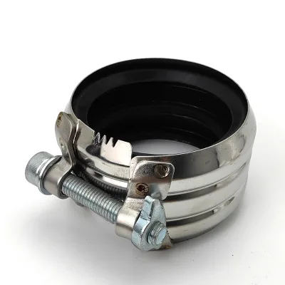 Stainless Steel Heavy Duty Pipe Clamps Type B Ear Plate Clip With Rubber