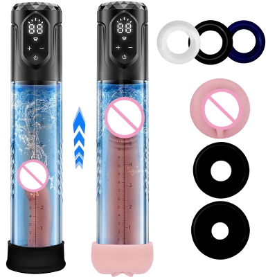 Electric Penis Pump Male Sex Toys Valu Vacuum Pump Enlargement Externder for Men Automatic Male Masturbator with Pocket Pussy