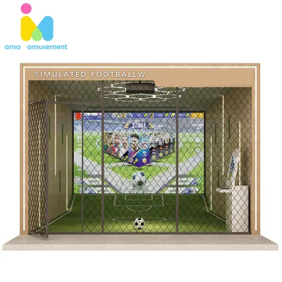 Intelligent Interactive Football Simulator for Indoor/Outdoor Sports Parks Competitive Training Motion Sensing Immersive