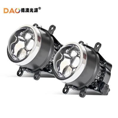 3.0 Inch Fog Lamp Lens W3 Triple Beam Fog Lamp Lens 40w 6500k for /HONDA/FORD Universal Car Auto System