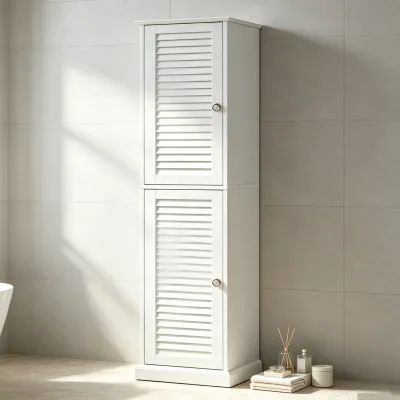 Hot Selling Modern MDF & Wood Bathroom Storage Cabinet for Hotel Use with Custom Size