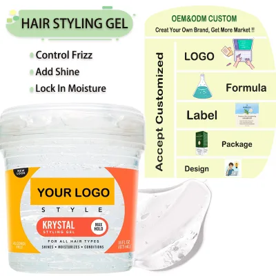 Big Discount No Build up Hair Styling Gels Strong Hold 24Hours Long Lasting Hair Styling Gel