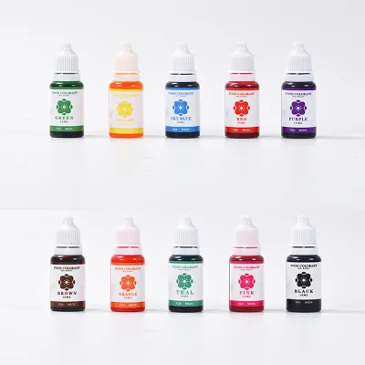 Cocosir Safety Food Grade Coloring 10ml Liquid Pigment for Cake Decoration Multiple Colors Colorant